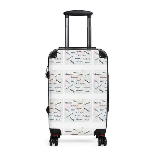 White 4-Wheel Suitcase