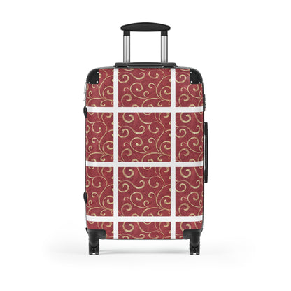 Burgundy 4- Wheel Suitcase