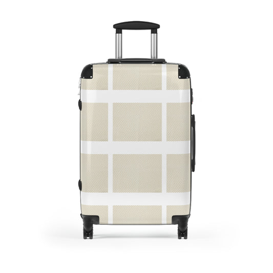 Cream 4-Wheel Suitcase