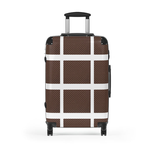 Brown 4-Wheel Suitcase