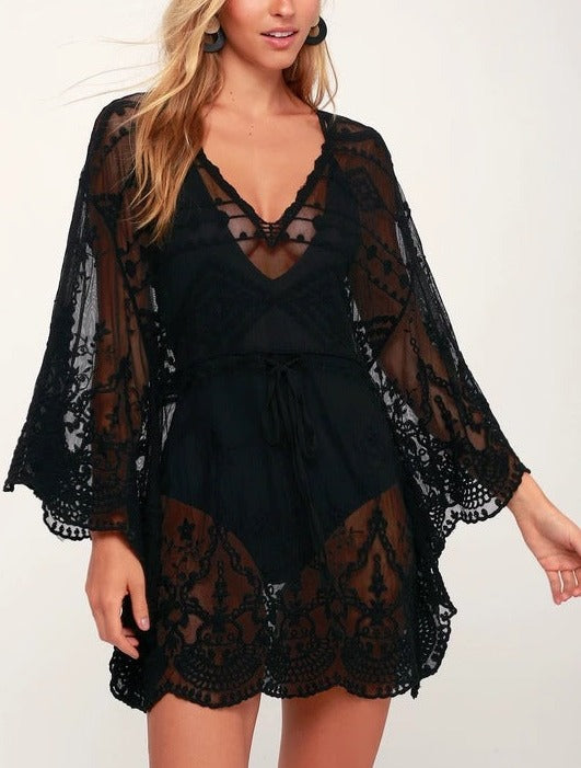 Lace Blouse Cover-Up